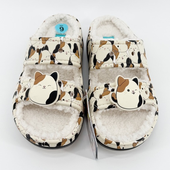 Squishmallows x Crocs Classic Cozzzy Cam The Cat Sandal Slides Womens Size 6 NWT - Picture 10 of 16